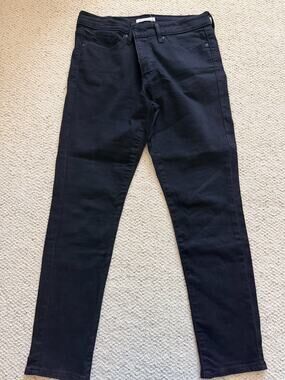 Levis 311 Shaping Skinny Jeans Womens Size 10 Black Ankle Mid Rise Stretch